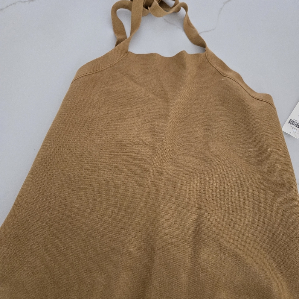 NWT By Anthropologie Halter Open-Back Sweater Tank - Picture 4 of 8